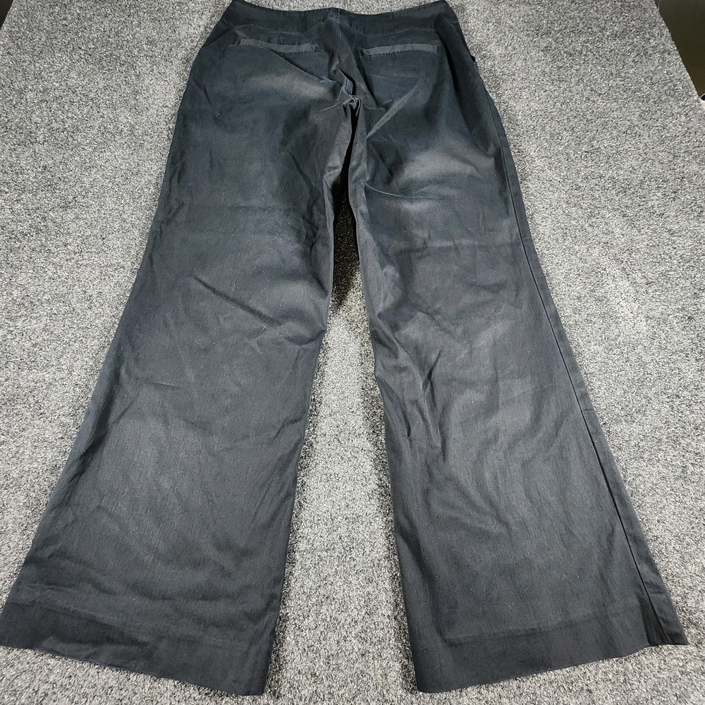Banana Republic Stretch Black Wide Leg Pants Size 12S‎ Boho Preppy - Picture 7 of 12